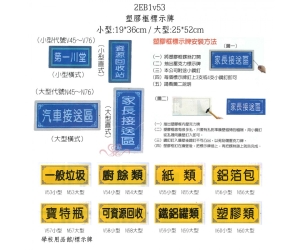塑膠框標示牌
