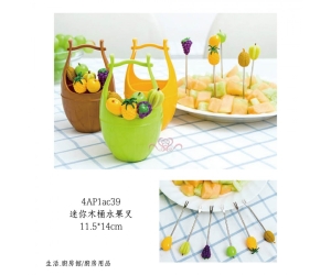 迷你木桶水果叉